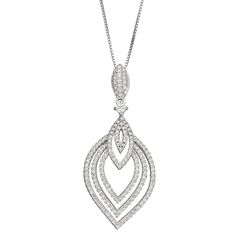 "Accessorize any look with this chic sterling silver cubic zirconia graduated teardrop pendant. Accessorize any look with this chic sterling silver cubic zirconia graduated teardrop pendant. Pendant size: 44.5 mm x 19 mm Chain length: 18 in. Chain type: cable Metal: sterling silver Plating: rhodium Finish: polished Packaging: boxedSTONE DETAILS Stone type: cubic zirconia Shape: round Setting: prong Gemstones may have been treated to enhance their appearance. Special care may be required. Please Fine Jewelry Cubic Zirconia Teardrop Pendant Necklace, Cubic Zirconia Teardrop Pendant Necklace, Drop Necklace With Diamond Accents In Cubic Zirconia, Silver Teardrop Cubic Zirconia Diamond Necklace, Diamond White Cubic Zirconia Drop Necklace, Diamond White Cubic Zirconia Teardrop Pendant Necklace, Diamond White Drop Necklace In Cubic Zirconia, Diamond White Cubic Zirconia Drop Necklace With Teardrop Pendant, Silver Cubic Zirconia Teardrop Pendant Necklace