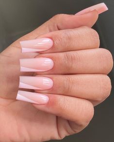 Nude Acrylic Nails, Acrylic Nails Nude, Winter Designs, Tapered Square Nails, French Tip Acrylic Nails, Acrylic Nails Coffin Pink, Long Square Acrylic Nails