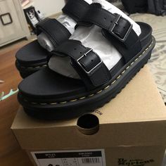 Dr Martens Myles Sandal Brand New Original Box Size 6uk And 8 Us Any Question Please Ask Not Responsible For Sizing Dr Martens Myles Sandals, Dr Martens Myles, Shoes Dr Martens, Dr Martens Black, Dr Martens Shoes, Martens Shoes, Sandals Brands, Dr. Martens, Women's Shoes Sandals