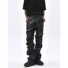 M-038-02 Fall Outfits Pinterest, Mens Bottom, Pu Leather, Leather Pants, Fall Outfits, Street Wear, Pants, Leather, How To Wear