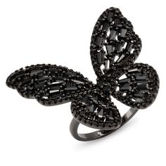 PRICES MAY VARY. Butterfly shape adjustable fashion ring for the size of 6 to 8.5, paved with cubic zirconia stones. Brass-based metal plated with rhodium/gold/jet black. Cubic zirconia stones colors are available in clear, multi-color, and jet black for any occasion. Butterfly height is about 1.2”, butterfly width is about 1.3”. The ring weight is about 6 grams. Packaged with gift ready box. Butterfly shape adjustable fashion ring for the size of 6 to 8.5, paved with cubic zirconia stones. Bras Prom Rings, Art Cocktail, Birthstone Ring Mothers, Butterfly Fashion, Black Ring, Cubic Zirconia Jewelry, Sparkling Rings, Butterfly Ring, Black Butterfly