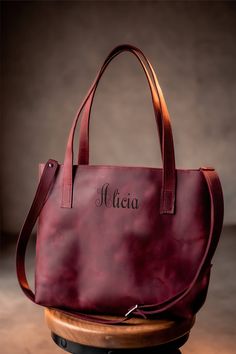 "Leather Tote Bag personalized, Shoulder Bag, Leather Bag, Tote with or without Zipper - Personalized Gift for Her NEW listing with embroidery monogram https://etsy.me/30k91JP Beautiful genuine leather Totes Bag with laser engraving. PERSONALIZE I offer you to make the best gift for your loved ones. You can order any engraving of any complexity. The examples in the attachment are just a small part of what I can show you. Write to me and we can discuss any details of your order. Your family and f Rectangular Soft Leather Satchel As Gift, Rectangular Soft Leather Satchel Gift, Rectangular Soft Leather Satchel For Gift, Everyday Rectangular Burgundy Bag, Brown Satchel For Travel, Burgundy Crossbody Bag As Gift, Burgundy Crossbody Bag For Gift, Leather Satchel As Gift, Large Capacity Satchel Bag As Gift