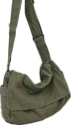 Trendy Everyday Khaki Bags, Trendy Green Belt Bag For Everyday, Everyday Large Capacity Crossbody Baguette Bag, Casual Travel Satchel In Solid Color, Casual Rectangular Khaki Shoulder Bag, Trendy Khaki Crossbody Bag, Trendy Everyday Chest Shoulder Bag, Trendy Chest Bag With Adjustable Strap For Everyday Use, Trendy Everyday Shoulder Chest Bag