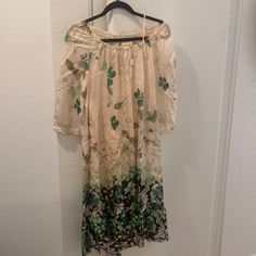 Nwt. Anthropologie Garden Party Dress. Delicate Looking. Hi Low Hem Rayon Fabric Blue High Low Dress, Hipster Dress, Bohemian Midi Dress, Embroidered Shirt Dress, Garden Party Dress, Tie Dye Maxi Dresses, Hi Low Dresses, Textured Dress, Boho Floral Dress