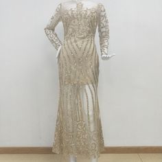 Real Photo Sleeve Style Regular Silhouette Sheath Neckline O-Neck Decoration Sequined Style Casual Dresses Length Floor-Length Material Polyester Origin US(Origin) CN Fujian Waistline empire Pattern Type Solid Sleeve Length(cm) Full Age Ages 18-35 Years Old Season Summer Model Number sequines dress women Gender WOMEN color Beige size S,M,L,XL,XXL Winter Bodycon Dress, Maxi Skirt Crop Top, Elegant Coats, Winter Party Dress, Ladies Turtleneck Sweaters, Full Length Dress, Pajama Set Women, Halloween Costumes Women, White Fashion