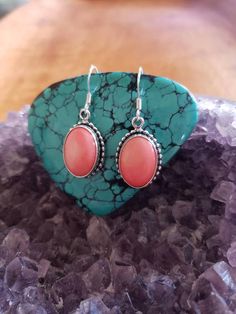 *10x14mm Coral Earring *Sterling Silver *Free Shipping *Handcrafted In USA*Jewelry ship in Gift box *Cabochon may vary in color .Thank You For Your Looking ,And Check Out More Items In My Etsy Shop For More Great Deals, Also We Add More Jewelry To Etsy Shop Regularly https://www.etsy.com/shop/ABQdesign Coral Earring, Silver Handmade Jewelry, Usa Jewelry, Coral Earrings, Sterling Silver Jewelry Handmade, Pink Coral, Sterling Earrings, Handmade Silver, Sterling Silver Earrings