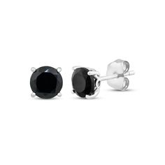 These petite black onyx solitaire earrings make a big impression. Sterling silver Each stud features a 6mm faceted round-cut black onyx Friction backs Kay Black, Solitaire Earrings, Solitaire Studs, Accessories Jewelry Earrings, Earrings Sterling Silver, Sterling Silver Earrings Studs, Sterling Earrings, Black Onyx, Sterling Silver Earrings