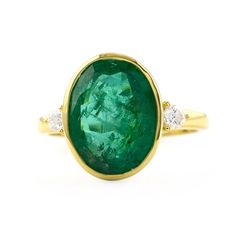 Oval Emerald Engagement Ring/ Green Gemstone Ring/ Genuine Emerald Diamond Ring in 18K Gold With Certification/ Bridal Shower Gift Ideas * SKU: SGR01922  * Made to Order. * Gold Purity: 18K Solid Yellow Gold (stamped) * Custom Gold Color: Yellow, Rose, White Gold * Custom Gold Purity: 9K/14K/18K (Charges Apply) * 100% Genuine Emerald & Diamond * Diamond Weight: 0.15 Ct. * Diamond Color: G-H * Diamond Clarity: SI1- SI2 * Diamond Cut: Round  * 100% Genuine & Real Zambian Emerald  * Gemstone Cut:- Oval Emerald Gemstone With Center Stone, Oval Hallmarked Emerald Ring Fine Jewelry, Oval Hallmarked Emerald Ring In Fine Jewelry Style, Hallmarked Oval Emerald Ring In Fine Jewelry Style, Fine Jewelry Hallmarked Oval Emerald Ring, Gold Emerald Ring With Bezel Setting In Oval Shape, Gold Oval Emerald Ring With Bezel Setting, Oval Bezel Set Fine Jewelry Gemstones, Oval Gemstones With Bezel Setting In Fine Jewelry Style