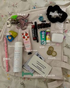 What’s Inside My Bag, School Bag Organization, Road Trip Bag, School Backpack Essentials