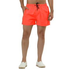 These solid board shorts are the perfect addition to your summer wardrobe. Made of lightweight and soft fabric, they're suitable for beach sport. Wear it with a T-shirt when exercising on the beach to create a sunny and stylish image. The drawstring waist ensures a comfortable fit, and adjustability, while the mesh lining provides additional support. Beach Sport, Swim Suit Bottoms, Sport Wear, Board Shorts, Summer Wardrobe, Mens Summer, Drawstring Waist, Soft Fabric, Soft Fabrics