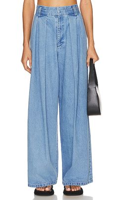 Find MOUSSY Denim Tack Pant In Blue on Editorialist. Moussy Vintage Denim Tack Pant in Blue. - size L (also in M, S, XS) Moussy Vintage Denim Tack Pant in Blue. - size L (also in M, S, XS) 100% cotton. Made in Japan. Machine wash. Zip fly with hook and bar closure. Side seam pockets. Front pintuck detail. Midweight denim fabric Item not sold as a set. 24 at the knee and 24 at the leg opening. MOUR-WJ229. 540HS230-5360. Moussy is a denim brand that is high-end casual inspired by both luxury and l Fall Mid-rise Recycled Denim Pants, Baggy Denim Blue Mid-rise Wide Leg Pants, Fall Recycled Denim Blue Pants, Recycled Denim Wide Leg Bottoms For Fall, Dark Wash Cropped Denim Wide Leg Pants, Dark Wash Denim Cropped Wide Leg Pants, Fall Washed Blue Recycled Denim Bottoms, Blue Wide-leg Cropped Jeans With Belt Loops, Baggy Indigo Denim Pants