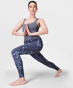 Our all-new multi-use leggings with a super soft, sculpting feel. Exclusive fabric is supportive, breathable, sweat-wicking and 90% squat-proof. Extra flattering seamlines to sculpt your bum and elongate your legs. Super high-waisted with snug compression and an internal adjustable drawcord. Side slip pocket for your phone. Inseam length size S: 60cm / 24". Model wears size XS and is 178cm/5'10" tall. Style Code: SB6916AColour: Blue Leopard Shadow Print Squat Proof Elastane Leggings For Pilates, Compressive Squat Proof Tights For Pilates, Squat-proof Activewear With 4-way Stretch For Pilates, Squat Proof 4-way Stretch Activewear For Pilates, Squat Proof Yoga Activewear With 4-way Stretch, Squat Proof Elastane Activewear For Yoga, Squat Proof Compression Leggings For Pilates, Squat Proof 4-way Stretch Yoga Activewear, Yoga Tights With 4-way Stretch, Squat Proof