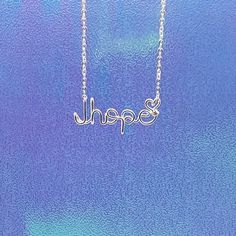 "💜Show your love for BTS with this stylish \"Jhope\" necklace! 💜Made of high-quality 18 gauge copper wire.  The chain is plated brass. The necklace features \"Jhope\" in bold, eye-catching letters. It's the perfect accessory for any fan of BTS, and makes a great gift for any occasion. 💜 Whether you're wearing it to a concert or just showing off your love for BTS, this necklace is sure to make a statement.  💜Order yours today and let everyone know you're a proud member of the BTS ARMY! 💜Enjoy free domestic shipping! Starting 12/28/22 all items will ship out next day.  If we are unable to ship next day for any reason, we will let you know immediately.  💜Please note that copper may tarnish over time, but you can keep the color intact by storing the necklace in a dry place and avoiding c Bts Ring, Bts Necklace, Bts Jewelry, Bts Keychain, Bts Gifts, Kpop Jewelry, Bts Earrings, Bts Bracelet, Army Accessories