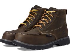 Wolverine Floorhand Moc Toe Waterproof Steel Toe 6" | Zappos.com Durable Brown Plain Toe Waterproof Boots, Durable Brown Work Boots With Plain Toe, Durable Brown Work Boots Plain Toe, Brown Durable Work Boots With Plain Toe, Brown Slip-resistant Waterproof Boots Plain Toe, Brown Moc Toe Work Boots With Reinforced Toe, Fall Outdoor Slip-resistant Work Boots, Durable Moc Toe Work Boots For Outdoor, Rugged Brown Slip-resistant Boots