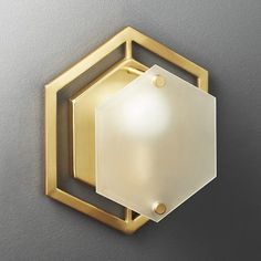 Traditional Gold Metal Hexagon Sconce Lamp - 1 Head Wall Lighting Fixture For Hallway Interior Wall Sconces, Gold Wall Lights, Electric Bulb, Candle Wall Sconces, Modern Wall Sconces, Gold Wall, Wall Candles, Wall Lighting, Gold Walls