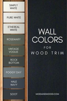 the wall colors for wood trim