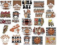 football stickers and decals for the game day