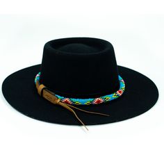 Price includes a Brigitte Sambboho hat & a Blue Vogue hatband. Save 10% with this bundle. Select hat size. Hatband is one size fits all. Hatband is removable. The fanciest hat you will ever wear. Sambboho's Brigitte black hat is a dipped crown boater design with a custom trimmed genuine velvet black band. A structured and stiff short-brimmed boater style. Use to make an impression! Dipped crown oval boater hat in Black Trimmed with genuine Velvet Black Band Hat material: 100% soft Brazilian Adjustable Casual Felt Hat With Flat Crown, Adjustable Brimmed Costume Hat For Vacation, Western Style Blue Sun Hat With Flat Brim, Adjustable Brimmed Vacation Hat, Adjustable Brimmed Hat For Vacation, Adjustable Felt Hat With Flat Crown For Beach, Western Blue Sun Hat With Flat Brim, Western Costume Hat With Flat Crown, Adjustable Wide Brim Costume Hat For Vacation