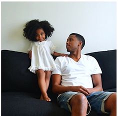 @stylecarmen || daddy's girl. afro kids. kids with big hair. kids with afro hair. little black girls. Black Family, Queen Hair, Beautiful Family, Black Love, Future Baby, Future Kids