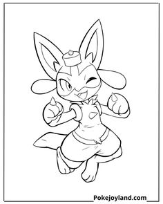 the pokemon coloring page with an image of pikachu in black and white,