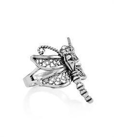 Make a statement with this exquisite Filigree Art Dragonfly Design Women Silver Cocktail Ring. Crafted from top-grade silver, it features intricate filigree designs depicting a beautiful dragonfly, perfect for adding a touch of elegance to any look. Experience the luxury of wearing this timeless piece! The ring face Length is 0.95 inches and Width is 0.85 inches This metal embroidery filigree ring is oxidized and highly polished. Comes with a silver polish cloth, a velvet pouch, and a luxurious Art Dragonfly, Dragonfly Design, Silver Jewelry Box, Silver Cocktail, Silver Ring Designs, Silver Jewellery Indian, Jewelry Logo, Fine Silver Jewelry, Jewelry Bracelets Silver