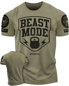 Unleash your inner beast with Gymish's Beast Mode Workout T-Shirt. Engineered for warriors who dominate every workout, this tee combines premium comfort with unparalleled durability. Its fierce design serves as a reminder to tap into your primal strength and push through any obstacle in your path. Elevate your performance and conquer the gym in true beast mode fashion with Gymish's iconic tee. Beast Mode Workout, Powerlifting Shirts, Mens Workout Tank Tops, Gym Shirts Mens, Weightlifting Shirts, Workout Pants Women, Funny Gym Shirts, Bodybuilding T Shirts, Men’s Fitness