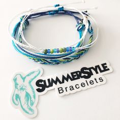 YOU CAN NOW SHOP ON MY NEW WEBSITE! www.summerstylebracelets.com This wax cord bracelet pack is perfect for everyday wear! With over 50 color options, the combinations are endless! Each set includes: -1 multi strand bracelet (6 colors) -1 fishtail braided bracelet (6 colors) -1 skinny braided bracelet (1 color) -1 skinny beaded bracelet (1 color) Completely waterproof, adjustable so it will fit any size wrist. Just pull to close. Bracelets in photo consist of colors Baby Blue, Sky Blue, Navy, Cerulean, Lime Green & White. All of my friendship bracelets are made with 100% cotton embroidery floss & my water proof jewelry is made with 100% waxed polyester cord. Any other supplies I use are all natural & eco friendly & everything is made in a smoke-free & pet-free home! Wax Cotton Cord Bracelets Diy, Wax Thread Bracelet Ideas, Wax String Bracelets Diy, Bead String Bracelet, Waxed Cord Bracelet Diy, Wax Cord Bracelet Diy, Para Cord Bracelets, Wax Bracelets, Wax String Bracelets