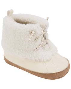 Baby Duck Boot Baby Shoes - Carter's | Carter's Fuzzy Boots, Baby Duck, Duck Boot, Pu Boots, Baby Ducks, Sheepskin Boots, Carters Baby