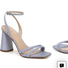 Oslo Blue Delicate Straps Frame This Alluring, Sky-High Sandal That's Party-Ready With A Flirty Buckle Closure At The Ankle. 4" Heel Open Toe Adjustable Ankle Strap With Buckle Closure Leather Or Synthetic Upper/Leather Lining/Synthetic Sole Light Blue Sandals With 4-inch Heel For Spring, Light Blue Block Heel Sandals With Padded Heel, Light Blue Sandals With Padded Block Heel, Light Blue High Heel Sandals With Padded Heel, Light Blue Sandals With Padded Heel For Evening, Light Blue Sandals With Wrapped Block Heel, Light Blue Evening Sandals With Padded Heel, Light Blue Heels For Spring Evening, Light Blue Heels For Evening Spring Events