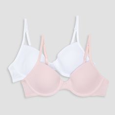 Give your little ones unbeatable comfort with the Hanes Girls' 2pk Underwire Bra in Beige/Black. These awesome bras provide underwired support, along with molded cups that fit snugly and invisibly under any outfit. Both practical and comfy, they’ll feel so secure and worry-free when wearing these. Plus, the machine-washable design makes care a breeze. Get little ones ready to experience exceptional comfort and total confidence with these Hanes girls' underwire bras. Bras Coquette, Cute Lace Bras, Target Bra, Counselor Aesthetic, Camp Counselor Aesthetic, Friends Wardrobe, Comfy Bras, Lil Tjay