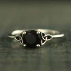 Celtic Ring Onyx Ring Trinity Knot Solitaire Irish Ring Black Stone Ring Celtic Cathedral Faux Black Symbolic Black Jewelry For Promise Ring, Black Sterling Silver Symbolic Jewelry, Symbolic Black Promise Ring, Black Symbolic Sterling Silver Jewelry, Symbolic Black Jewelry For Wedding, Symbolic Black Promise Ring Jewelry, Symbolic Black Wedding Jewelry, Black Symbolic Jewelry For Promise, Symbolic Black Jewelry For Promise