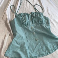 Cute And Sexy Pajama, Size S, New Without Tag. Chic Summer Tops For Pajama Party, Chic Tops For Summer Pajama Party, Elegant Tops For Pajama Party In Spring, Elegant Tops For Spring Pajama Party, Blue Fitted Top For Pajama Party, Fitted Blue Tops For Pajama Party, Fitted Blue Top For Pajama Party, Blue Tops For Summer Pajama Party, Fitted Tops For Summer Pajama Party