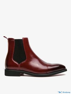 OrcaJump - Classic Round Toe PU Leather Chelsea Boots - Stylish and Durable Boots Pattern, Fall Winter Shoes, Boots Chelsea, Boots Patterns, Boots Cowboy, Leather Chelsea Boots, Martin Boots, Winter Shoes, Types Of Shoes