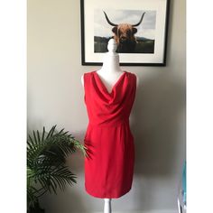 Red Cowl Neck Dress With Pockets. Never Worn! Love It But It’s Too Small. Measurements: Shoulder To Hem: 35” Shoulder To Shoulder: 14” Waist: 14” Bust: 18” Forever 21 Elegant Formal Dress, Elegant Forever 21 Formal Dress, Forever 21 Elegant V-neck Dress, Elegant V-neck Dress By Forever 21, Elegant V-neck Forever 21 Dress, Red Sleeveless Forever 21 Dress, Forever 21 Red Sleeveless Dress, Fitted Forever 21 Dress For Work, Forever 21 Summer Workwear Dresses