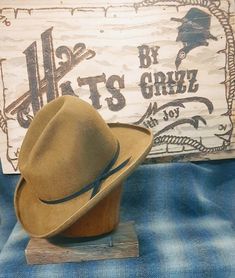 "If you have any trouble completing your order please contact us so that we can assist.Please be sure to read all shop info and the FAQ's before measuring your head and placing an order as we are not able to offer returns or exchanges on our custom-built hats. The Pistolero is a modern version of a basic cowboy hat...with a unique twist. Imagine rodeo meets boardroom. The crown is shaped like our Buckaroo but it has a short brim. This unique hat was recently designed by Lil Grizz. If you want th Pencil Curls, Custom Made Hats, Western Hat, Western Dress, Cloth Tape, Hat Custom, Unique Hats, Dress Hat, Western Hats