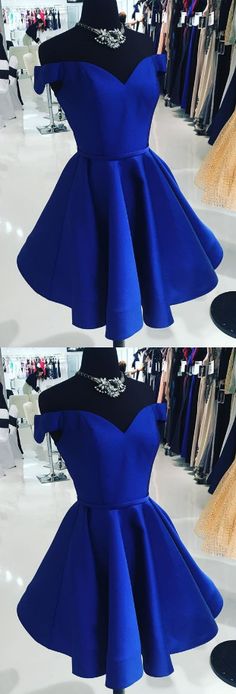 Cute+Short+Royal+Blue+Homecoming+Dress,+Party+Gown+    "Fabric:Stain+  Hemline/Train:Midi-length+  Back+Detail:+Zipper+  Sleeve+Length:+Sleeveless+  Embellishments:+  Shown+Color:+  Built-In+Bra:+Yes"+  This+is+a+Made-to-Order+item.+All+colors+and+sizes+are+available+and+we+start+processing/tailo... Kratke Haljine, Royal Blue Homecoming Dress, Royal Blue Homecoming Dresses, Sota Fukushi, Promotion Dresses, Royal Blue Prom Dress, Royal Blue Prom, Dancing Dress, Blue Prom Dress