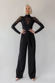 Our bestseller. Wide-leg high-waisted trousers with adjustable belt - is the most trendy model for the ballroom program nowadays. They are really stylish and provide perfect fit for every body type. Visually extend the legs Emphasize the waist Add flowing effect when you dance Suits for majority models of tops The length of all sizes is 114cm (Extra Extra Small is 105cm)