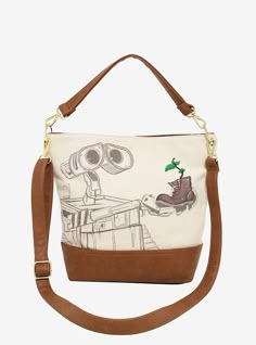 Loungefly Disney Pixar WALL-E Sketch Boot Crossbody Bag, Disney Wallets Loungefly, Crossbody Disney Bag, Loungefly Disney Handbag, Disney Backpack Purse, Disney Merch, Cute Crossbody Bags, Under Wear, Cosmetic Bag Set, Loungefly Bag