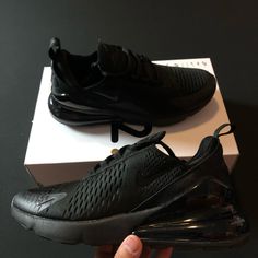 Nike Air Max 270 Triple Black Ah8050-005 Men’s 8 Women’s 9.5 Men’s 10 Women’s 11.5 Brand New Missing Lids 270 Air Max Shoes, Nike Sb Adversary, Nike Jordan 11, Nike Air Tailwind, Nike Vomero, Nike Leather, Black Slip On Sneakers, Nike Waffle, Tenis Nike