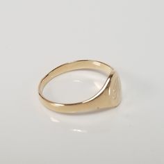 "Thanks for shopping our vintage estate store. We tend to sell well below wholesale and truly hope you enjoy all of our items. Many of the items are one of a kind, so please enjoy scrolling through the pictures and hopefully something will catch your eye. Black spots are from the camera. Estate 14k yellow gold monogram letter B Infant baby or midi ring. Ring size: 1 Setting: 1/4\" 6.5mm Band width: 1.5mm Weight: .72 gram Beautiful ring, just waiting for someone to wear it. Marked 14k." Vintage Gold Initial Ring Stamped 14k, Vintage 14k Stamped Initial Ring As Gift, Gold Oval Initial Ring Stamped 14k, Vintage Personalized 14k Gold Engraved Ring, Vintage Oval Signet Ring With Hallmarks, Classic Oval Signet Ring Stamped 14k, Classic Gold Initial Ring Stamped 14k, Vintage Gold Initial Ring With Polished Finish, Vintage Oval Signet Ring For Anniversary