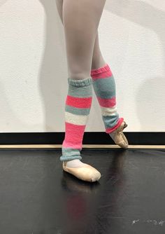 Custom calf-length legwarmers for ballet. Made to order, these handknit legwarmers feature a ribbed band, and a slightly flared bottom to lengthen and elongate the leg line. The perfect warmups for long days of rehearsals, and a great gift for dancers.  Input the length that you would like your legwarmers and write a sentence or two with your color choices and any other information I may need to know. I may message you with questions after you order to ensure you get the perfect product! Past custom orders are pictured for color inspiration. Price is different for long, thigh-length legwarmers. Link below to purchase: https://crdesignsdancewear.etsy.com/listing/1129487719 Wait time is approximately 1-3 weeks and shipping is free to the US Can't wait that long for your custom order to ship? Footless Ballet Bottoms For Dance, Ballet Dance Bottoms Footless, Ballet Dance Bottoms, Footless Winter Leg Warmers, Flexible Footless Winter Leg Warmers, Fitted Knitted Knee-high Legwear, Fitted Footless Leg Warmers For Winter, Soft Footless Leg Warmers, Fitted Knee-high Footless Socks For Fall