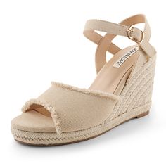 PRICES MAY VARY. Heel: approximately 4 inches Platform: approximately 0.6 inch The rope-lined heel of an espadrille provides a chic, but still casual look that makes this shoe the perfect complement to any summer outfit. Skin-friendly Material Insole and Rubber Sole: Comfy and durable. Standard US size, please choose your usual size. Most are available in prime, convenient to returns and exchanges. Sandal Platform, Espadrille Wedge, Platform Wedge Sandals, Platform Wedge, Sandals For Women, Espadrilles Wedges, Platform Wedges, Ankle Strap Sandals, Platform Heels