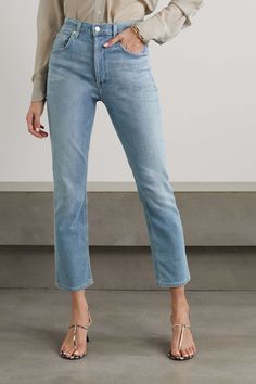 CITIZENS OF HUMANITY Jolene high-rise slim-leg jeans | NET-A-PORTER High Rise Mom Fit Cropped Jeans, Fall High-rise Mom Fit Cropped Jeans, High Rise Cropped Mom Jeans For Fall, Fall Mom Fit Cropped Jeans With Tapered Leg, Chic Spring Mom Fit Jeans, Mid-rise Mom Fit Jeans For Fall, Medium Wash Mom Fit Cropped Jeans, Mom Fit Cropped Leg Medium Wash Jeans, Mom Fit Mid-rise Jeans For Fall