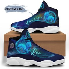 men women high top trainers, handmade sneakers, personalized zodiac leo sign shoes, custom name shoes, gift for him, gift for her Each of our Shoes is custom handmade with a premium rubber outsole for traction and exceptional durability. High Quality 3D Printing 100% Vegan leather Memory EVA insole for maximum comfort Robust and flexible rubber outsole Please allow 5-7 days production time Please Note this is not Brand Nike or Adidas Shoes,This is handmade similar sneakers made by our factory. W Personalized Sneakers, January Birthday Gifts, 13 November, Jordan 13 Shoes, November Birthday, September Birthday, April Birthday, February Birthday, Personalized Shoes