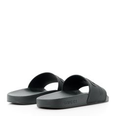 This is an authentic pair of GUCCI Rubber Womens St. Gucci Print Slide Sandal size 37 in Black. These stylish sandals are crafted of a black rubber with the GUCCi logo embossed on the front strap. Gucci Print, Gucci Logo, Stylish Sandals, Black Rubber, Slide Sandals, A Black, Dust Bag, Gucci, Sandals