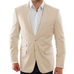 Elevate Your Style With The Tazio Solid Tan Slim-Fit Jacket, A Pinnacle Of Contemporary Menswear By Tazio. This Sophisticated Piece Features A Two-Button Front Closure, Peak Lapel, And A Slim-Fit Design For A Sharp Silhouette, Ensuring You Stand Out At Formal Events And Business Meetings. With Functional Elements Like Underarm Sweat Guards, Ample Pockets, And A Luxurious Interior French Facing, This Jacket Combines Style And Practicality Seamlessly. Crafted For Comfort And Durability, It's The K Formal Beige Cotton Outerwear, Beige Long Sleeve Sport Coat For Formal Occasions, Elegant Solid Color Cotton Outerwear, Beige Cotton Semi-formal Outerwear, Cotton Formal Sport Coat, Fitted Cotton Outerwear For Semi-formal Occasions, Luxurious Interior, Tan Jacket, Slim Fit Jackets