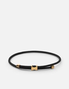 Orson Pull Bungee Rope Bracelet Modern Yellow Gold Leather Bracelet, Modern Adjustable Jewelry With Gold Clasp, Modern Black Jewelry With Sliding Knot, Gold Pinky Ring, Jewelry Bracelets Gold, Bungee Cord, Gold Flats, Wrist Cuffs, Fine Jewelry Bracelets