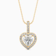 1 CTW Heart Cut Halo Diamond Solitaire Pendant Necklace, IGI Certified Lab Grown Diamond , 0.25-1.50 CTW , 14k Solid Gold Jewelry Elevate any look with this stunning IGI Certified Heart Cut Lab Grown Diamond Solitaire Pendant Necklace, available in 0.25 to 1.50 CTW. Crafted in 14k solid gold, this elegant pendant features a brilliant emerald-cut lab-grown diamond, offering a modern and luxurious twist on the classic solitaire design. Perfect as a birthday gift, this necklace brings together timeless beauty and sustainability, making it a thoughtful and elegant choice for someone special. 𝐅𝐄𝐀𝐓𝐔𝐑𝐄𝐒 * Made to Order * Customizable * Gold - 14K Solid Gold (Yellow Gold, Rose Gold, White Gold) * Total CTW - 1.16 * Setting Type - Prong * Ready To Ship - 12-15 Business Days 𝐌𝐀𝐈𝐍 𝐃𝐈𝐀? Classic Round Cut Heart Necklace For Formal Occasions, Dazzling Yellow Gold Heart Cut Jewelry, Dazzling Heart Cut Yellow Gold Jewelry, Yellow Gold Heart Cut Dazzling Jewelry, Yellow Gold Diamond Necklace With Halo Setting For Anniversary, Anniversary Yellow Gold Diamond Necklace With Halo Setting, Classic Heart Cut Halo Jewelry, Classic Yellow Gold Heart Necklace, Classic Heart Cut Jewelry With Halo Design