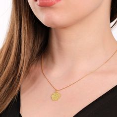 Elevate your style with our 14K Gold Vermeil Hamsa Necklace for Women. This exquisite coin necklace features a beautifully crafted Hamsa Hand pendant, symbolizing protection and bringing its wearer good fortune. Perfect as a meaningful gift for mothers or a cherished addition to your jewelry collection, this necklace is not just an accessory but a talisman against the evil eye. PRODUCT DETAILS: • Material: 14K Gold Vermeil• Necklace Lenght: 16 inches + 2 inches extension chain• Adjustable Length Hamsa Hand Necklace, Hamsa Evil Eye, Hamsa Jewelry, Hand Pendant, Hamsa Necklace, Hand Necklace, Protection Necklace, Zodiac Necklaces, Pearl Gemstone