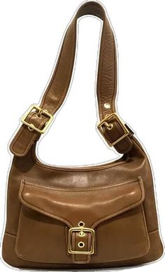 Rectangular Hobo Bag With Brass Hardware For Travel, Elegant Brown Saddle Bag With Brass Hardware, Classic Rectangular Hobo Bag With Leather Lining, Formal Brown Handheld Hobo Bag, Classic Brown Baguette Bag With Gold-tone Hardware, Formal Camel Leather Shoulder Bag, Classic Coach Crossbody Hobo Bag, Coach Leather Hobo Bag With Gold-tone Hardware, Classic Coach Shoulder Bag With Brass Hardware